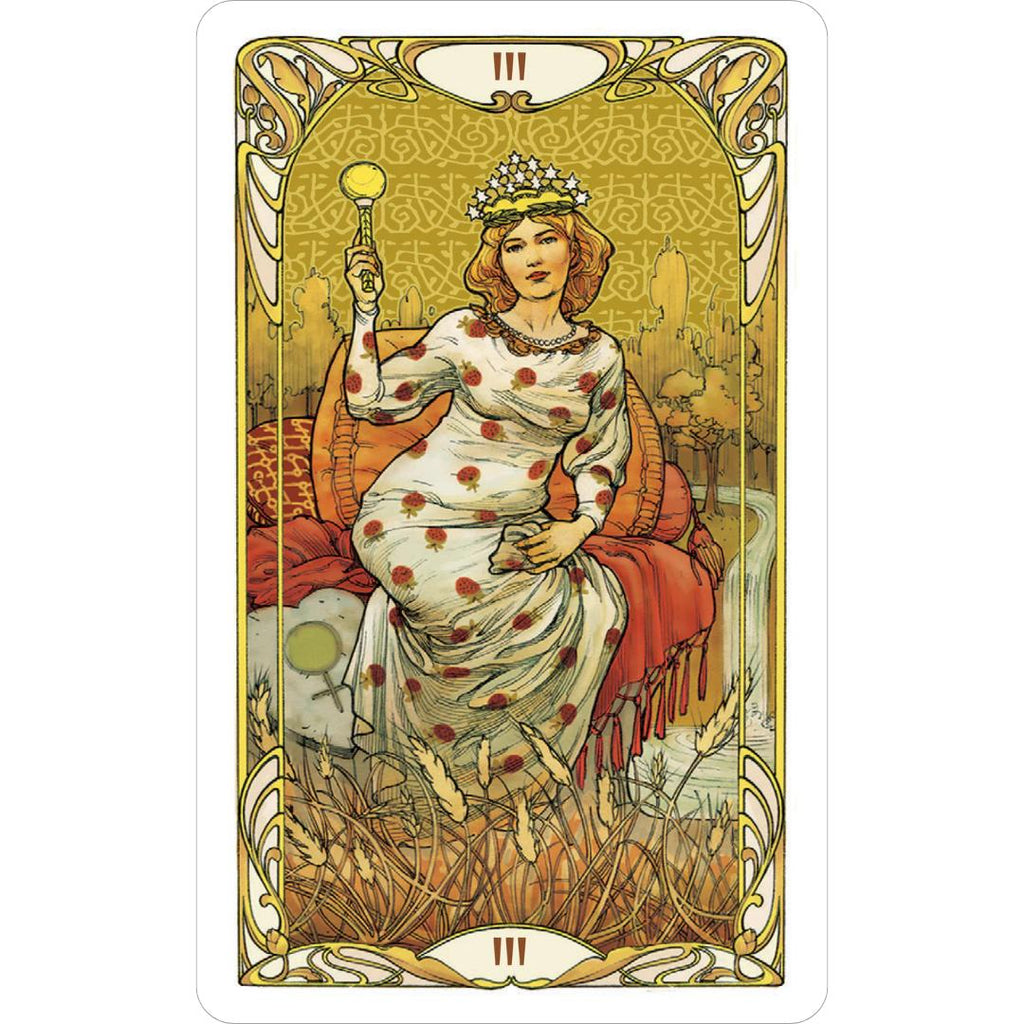 Golden Art Nouveau Tarot Mini