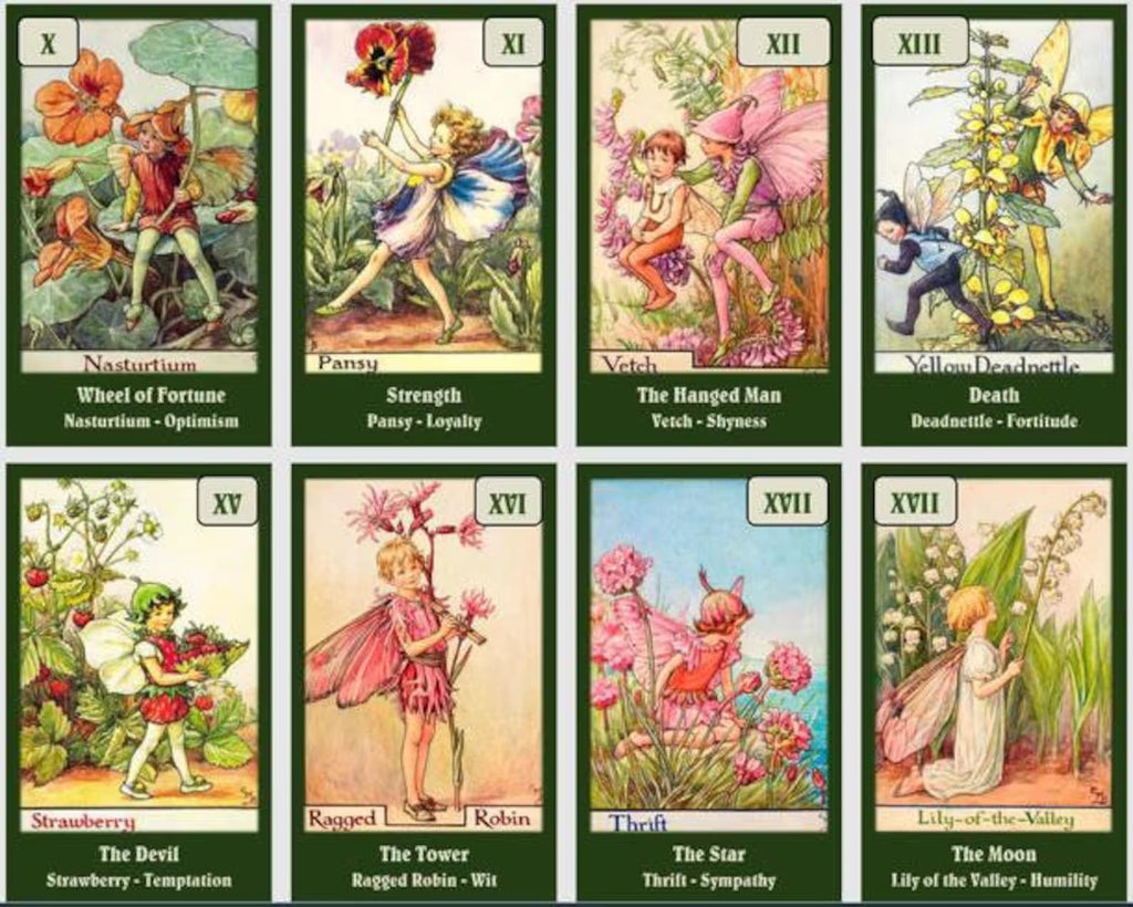Flower Fairies Tarot Vintage Deck | Indie Tarot Deck