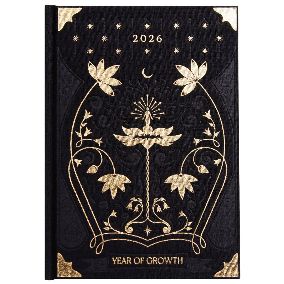 Dreamy Moons 2026 Year of Growth Book - Onyx Black