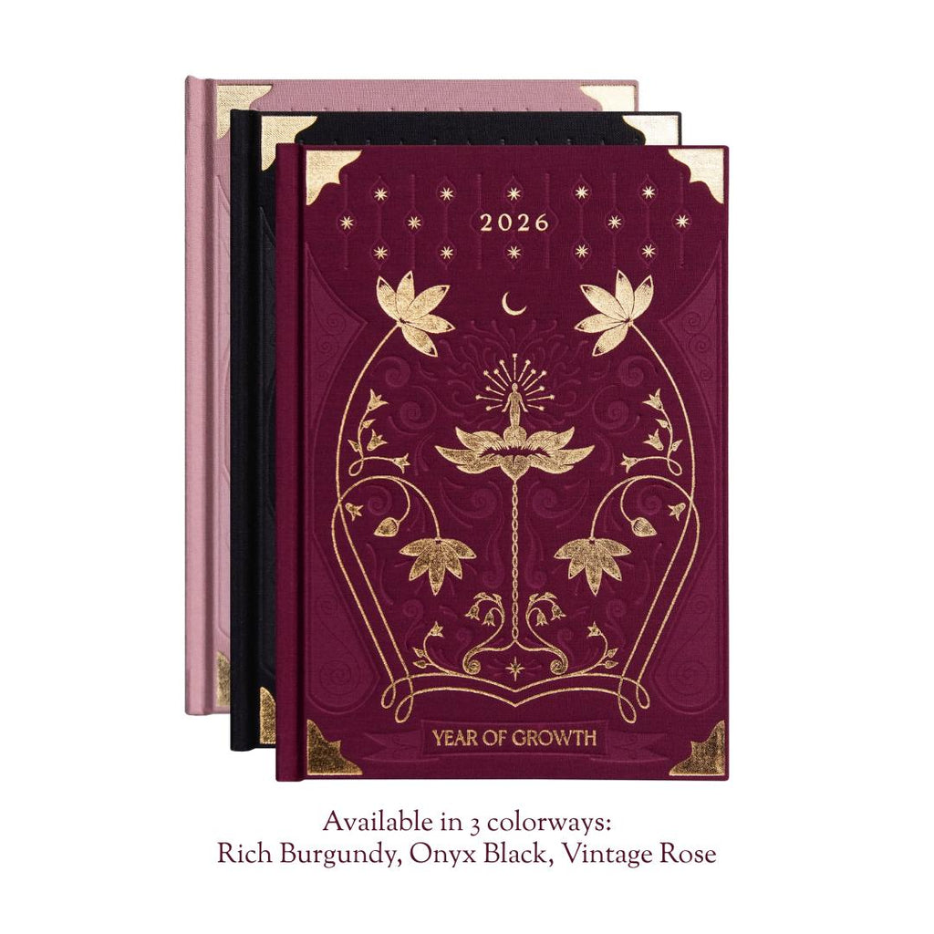 Dreamy Moons 2026 Year of Growth Book - Onyx Black