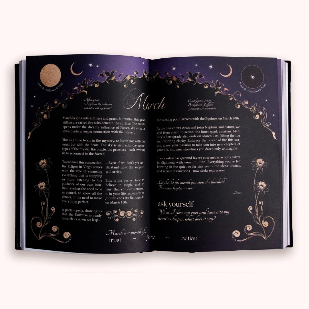 Dreamy Moons 2026 Year of Growth Book - Onyx Black