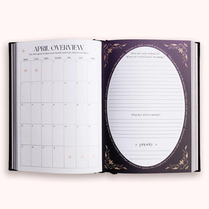 Dreamy Moons 2026 Year of Growth Book - Onyx Black