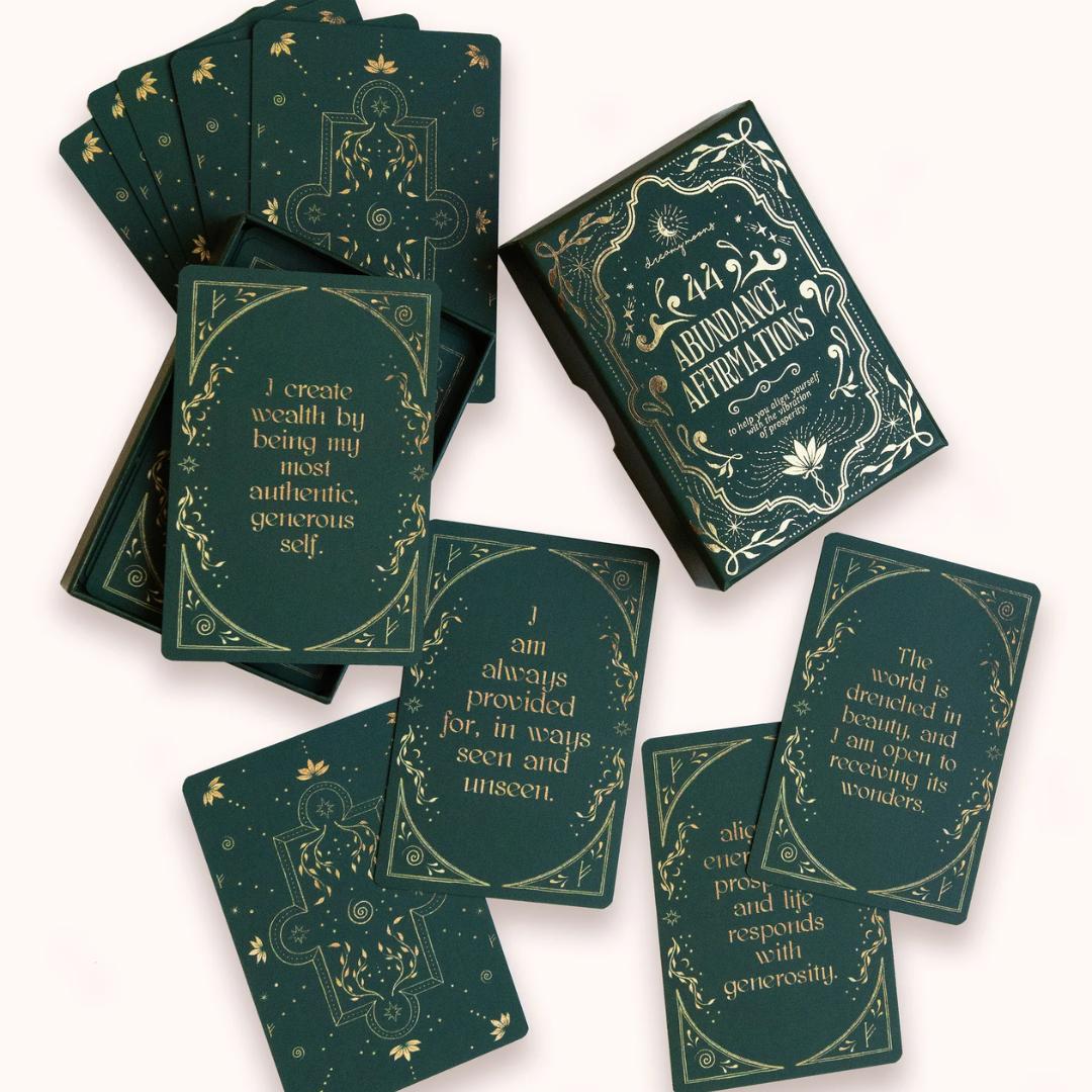 Abundance Affirmation Cards Dreamy Moons