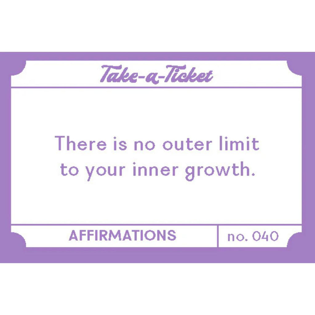 Take-a-Ticket: Affirmations