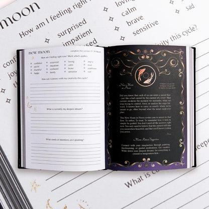 Dreamy Moons 2026 Year of Growth Book - Onyx Black