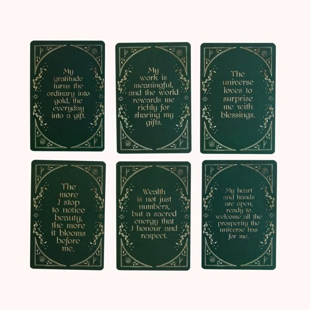 Abundance Affirmation Cards Dreamy Moons