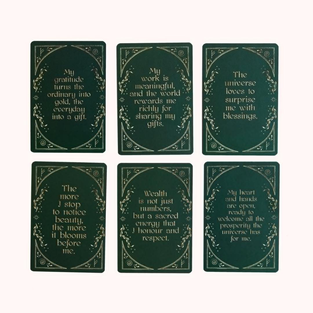 Abundance Affirmation Cards Dreamy Moons
