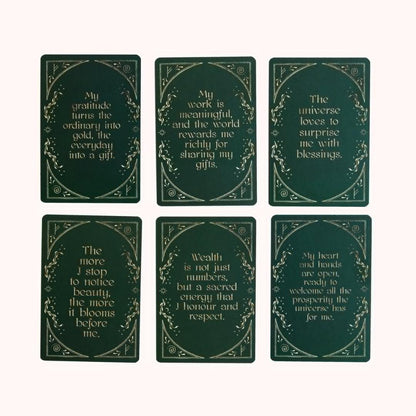 Abundance Affirmation Cards Dreamy Moons