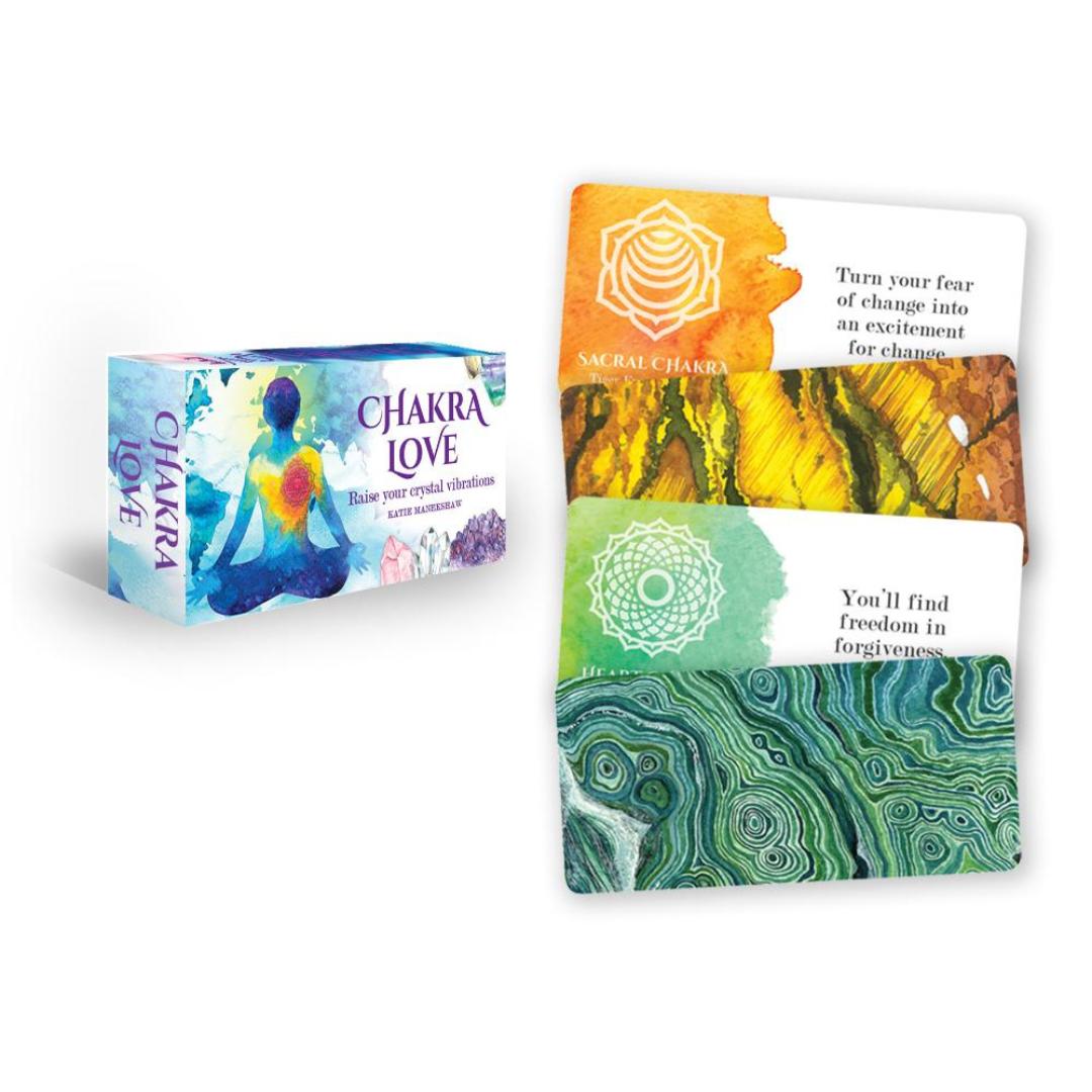 Chakra Love Mini Cards by Katie Manekshaw | Rockpool Mini Oracle Card Deck